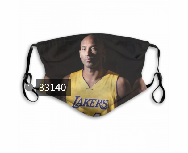 2021 NBA Los Angeles Lakers #24 kobe bryant 33140 Dust mask with filter